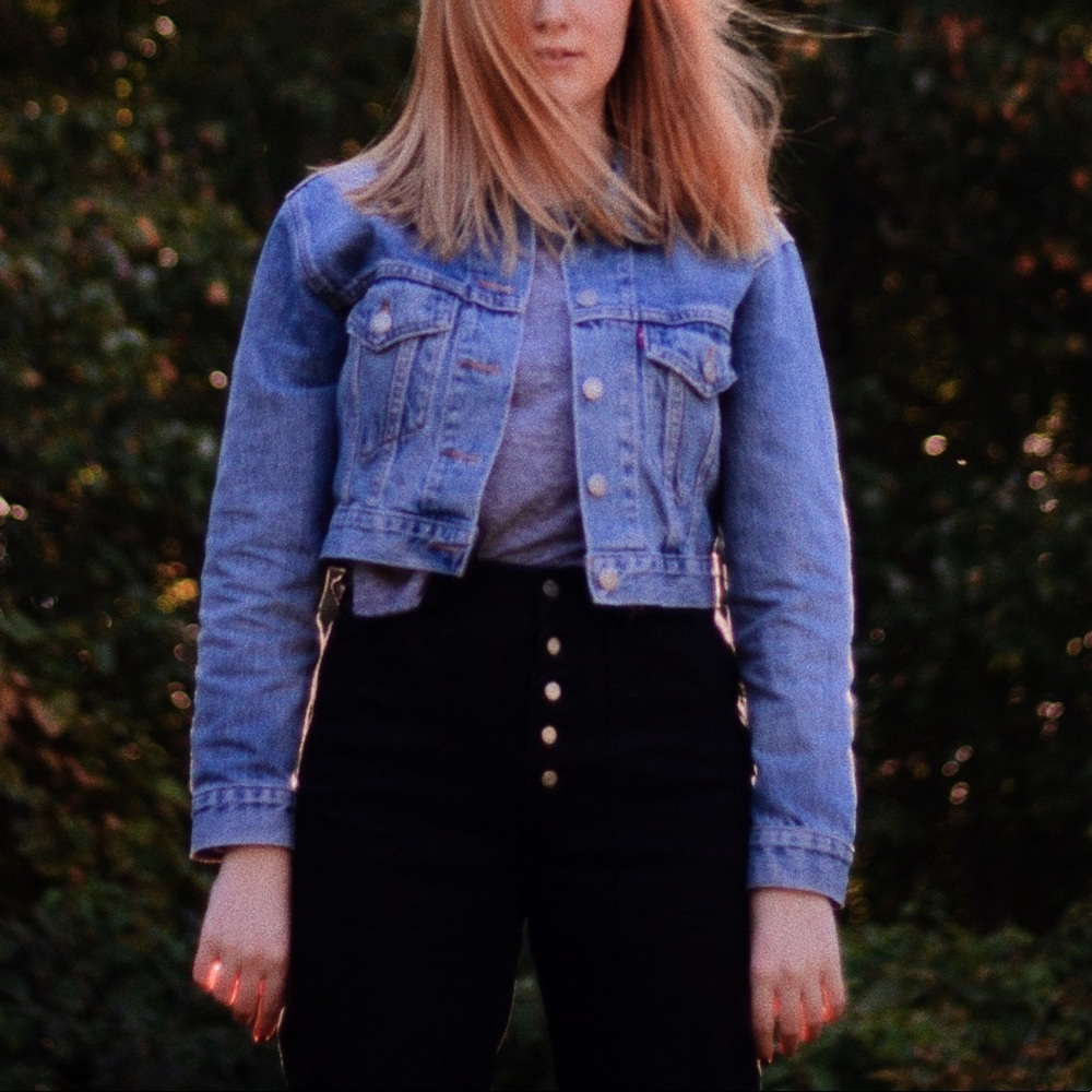 Painted Original Levi’s Denim Jacket w/ Tags - Picture 2 of 7